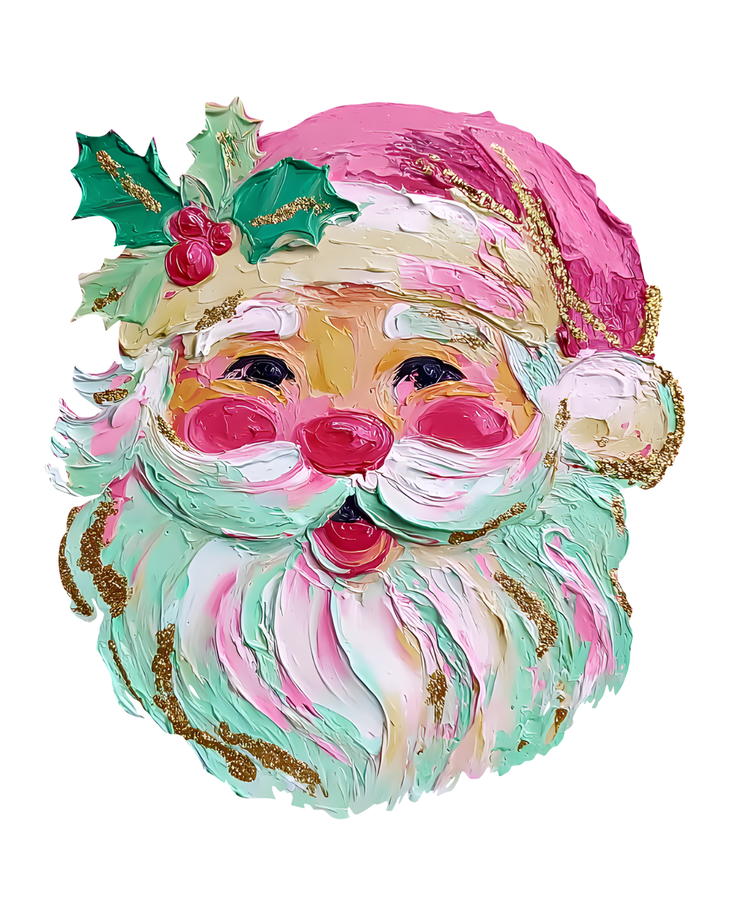 Santa Painting DTF