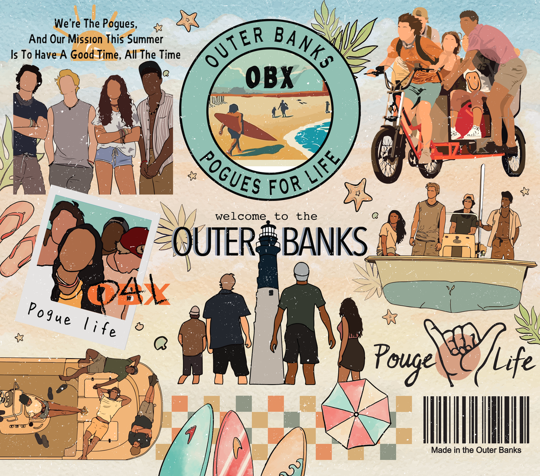 Outer Banks Seamless tumbler print - Glitz ‘N’ Glam