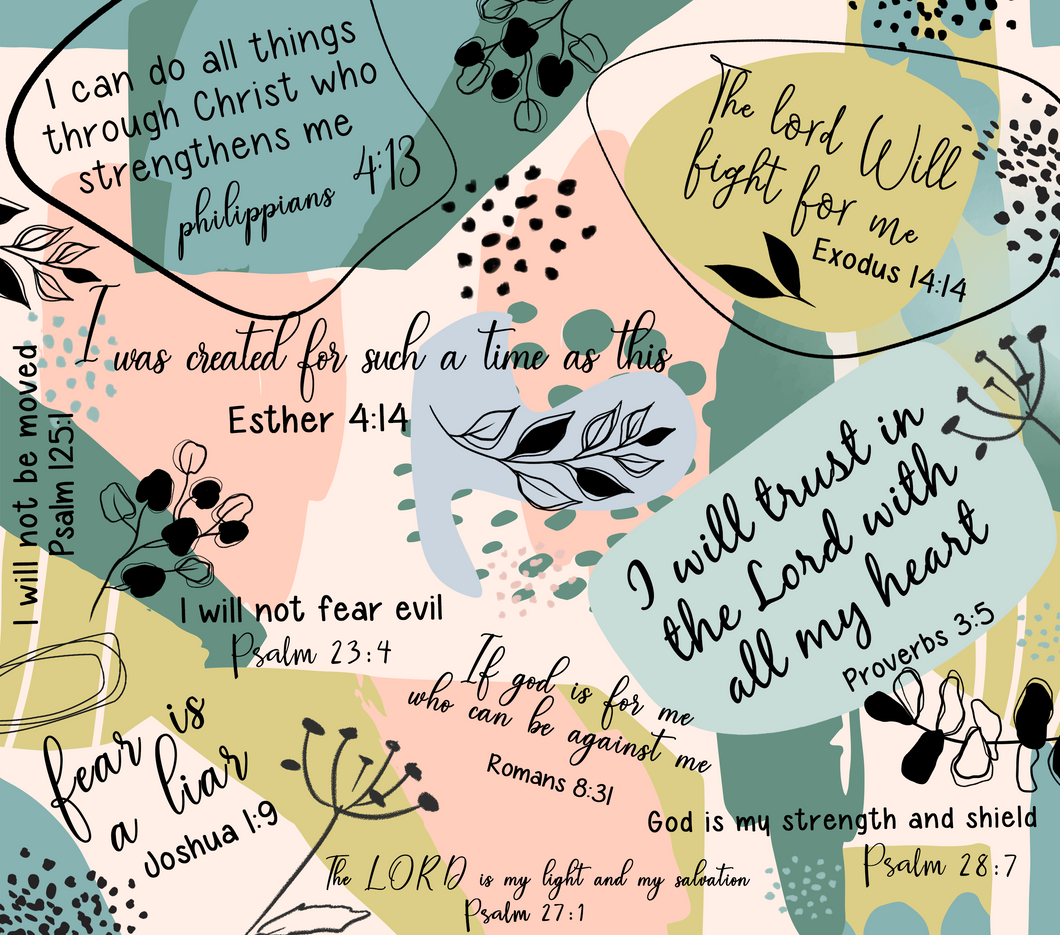 Geometric Bible seamless tumbler print - Glitz ‘N’ Glam