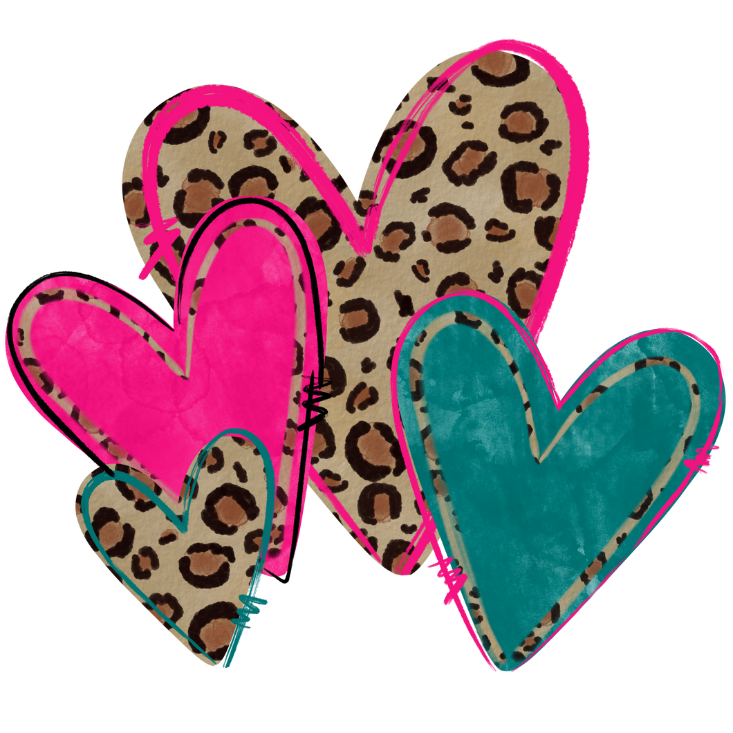 Leopard hearts - Glitz ‘N’ Glam