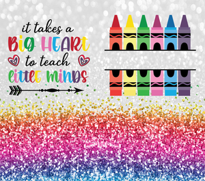Crayon split seamless tumbler print - Glitz ‘N’ Glam