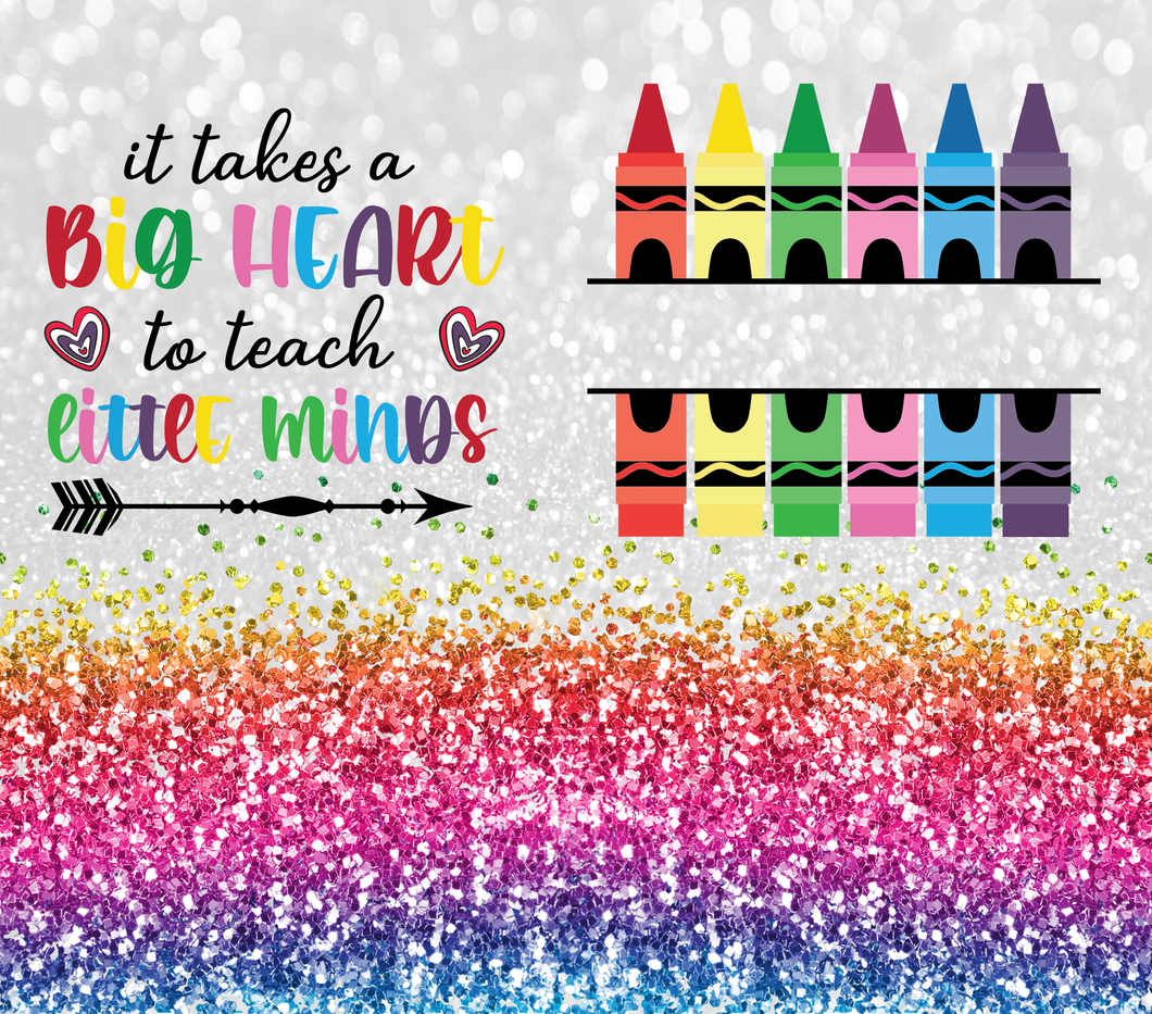 Crayon split seamless tumbler print - Glitz ‘N’ Glam