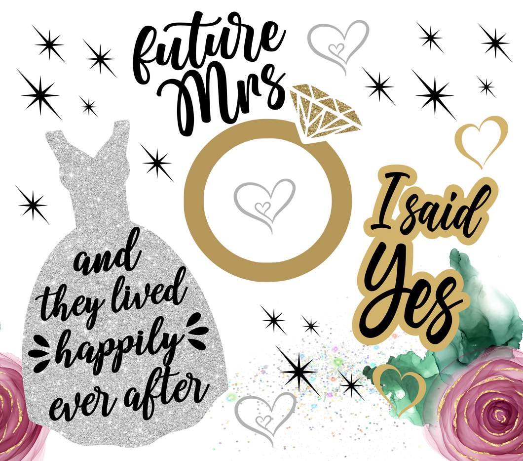 Future mrs seamless tumbler print - Glitz ‘N’ Glam
