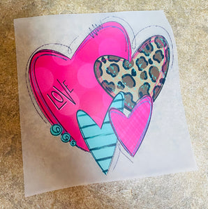 Pink & Teal Heart - Glitz ‘N’ Glam