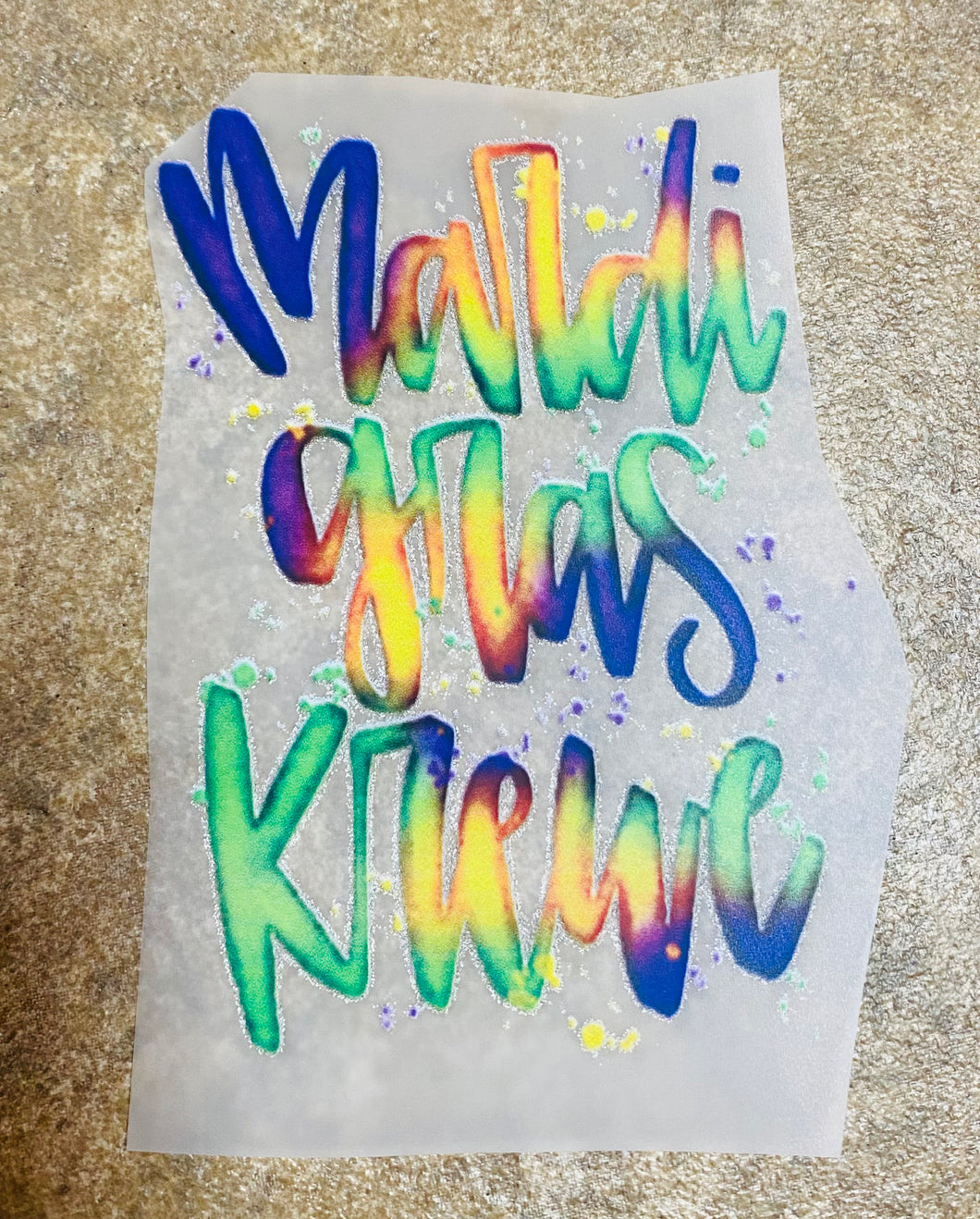 Mardi Gras Krewe Water color - Glitz ‘N’ Glam
