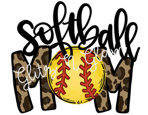 Softball Mom Cheetah - Glitz ‘N’ Glam